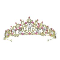 Bridal Crown New Diamond Crystal Headband Birthday Cake Decoration Crown Wedding Hair Accessories main image 6