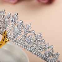 Fashion New Crown Diamond Headband Zircon Crown Bridal Headdress Wedding Jewelry main image 4