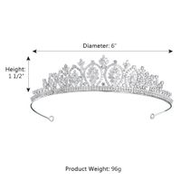 Fashion New Crown Diamond Headband Zircon Crown Bridal Headdress Wedding Jewelry main image 6