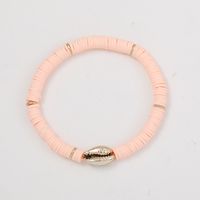 New Fashion Bohemian Ethnic Style Shell All-match Color Soft Clay Bracelet sku image 4
