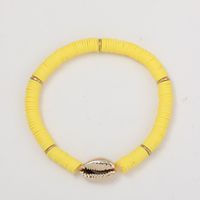 New Fashion Bohemian Ethnic Style Shell All-match Color Soft Clay Bracelet sku image 2
