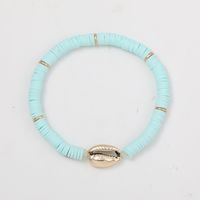 New Fashion Bohemian Ethnic Style Shell All-match Color Soft Clay Bracelet sku image 6