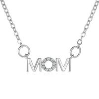 Necklace Simple English Alphabet Necklace Mother Pendant Clavicle Chain Mom Copper  Necklace Wholesale Nihaojewelry sku image 1