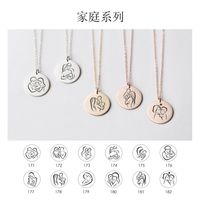 New Creative Pendant Clavicle Chain Lettering Necklace Wholesale main image 4