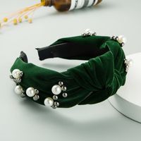 Korea's New High-end Flannel Simple Solid Color Knotted Hairband main image 5