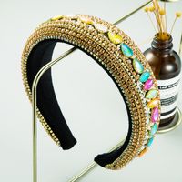 Fashion  Creative Luxury Full Diamond Bangs Headband main image 1