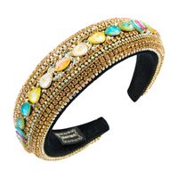 Fashion  Creative Luxury Full Diamond Bangs Headband main image 6