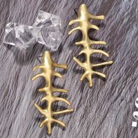 Korean Fashion Creative Irregular Geometric Shape Alloy Plating Earrings main image 3