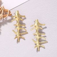 Korean Fashion Creative Irregular Geometric Shape Alloy Plating Earrings main image 4