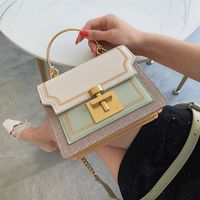 New Korean Portable Square Bag Fashion Texture Chain Messenger Shoulder Bag Wholesale main image 1