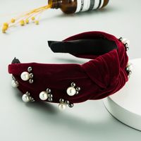 Koreas Neues High-end-flanell-haarband Mit Einfachen Einfarbigen Knoten sku image 4