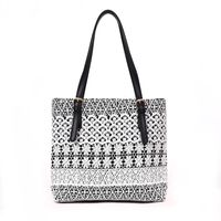 Large-capacity Lace Canvas New Wave One-shoulder Portable Tote Bag Wholesale sku image 2
