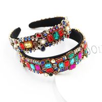 Hot Selling Fashion Full Of Diamonds Colorful Geometric Women's Headband main image 2