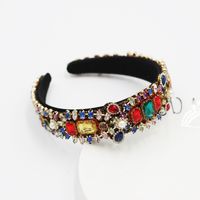 Hot Selling Fashion Full Of Diamonds Colorful Geometric Women's Headband main image 5