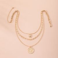 New Exaggerated Multi-layer Retro  Popular Punk Style Necklace   Wholesale main image 4