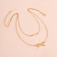 Korea's New Multi-layer Bowknot Clavicle Chain Simple Fashion Necklace Wholesale main image 3