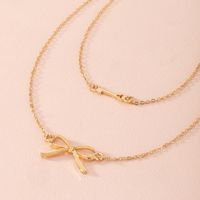 Korea's New Multi-layer Bowknot Clavicle Chain Simple Fashion Necklace Wholesale main image 5