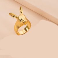 Hot Selling Fashion Rabbit Personality Women's Rings Wholesale main image 4