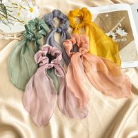 Hot Selling Fashion Romantic Pearly Streamer Romantic Hair Scrunchies Wholesale main image 3