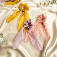 Hot Selling Fashion Romantic Pearly Streamer Romantic Hair Scrunchies Wholesale main image 5