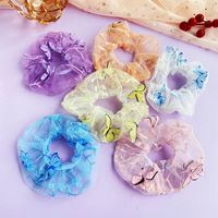 Hot Selling Fashion Butterfly Retro Hair Scrunchies main image 4