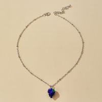 Fashion Creative New Fruit Grape Pendant Necklace Clavicle Chain Wholesale main image 3