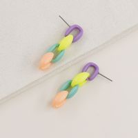 New  Popular Color  Acrylic Color Matching  Earrings main image 3