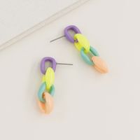 New  Popular Color  Acrylic Color Matching  Earrings main image 4
