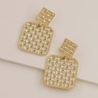Hot Selling Popular New Metal Texture Alloy Earrings Wholesale main image 3