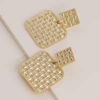 Hot Selling Popular New Metal Texture Alloy Earrings Wholesale main image 4