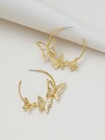 Hot Selling Popular Butterfly Element Earrings Wholesale main image 1