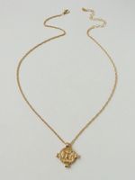 New  Fashion Gold Coin Necklace Hot-selling Wholesale main image 2