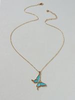Hot Selling Fashion Popular Butterfly Pendant Women's Necklace main image 4
