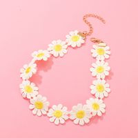 Hot Selling Children's Fashion Daisy Flower Necklace main image 1