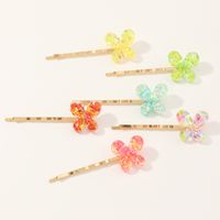 New Butterfly Candy Color  Hairpin Set main image 3