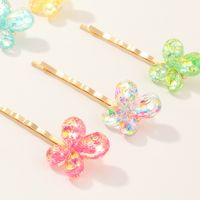 New Butterfly Candy Color  Hairpin Set main image 5