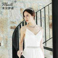 Hot Selling Fashion Simple Bridal Diamond-studded Alloy Headband Wholesale main image 3