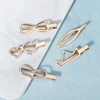 Hot Selling Fashion Hairpin Set Love Bow Seamless Duckbill Side Clip Set main image 2