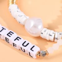 Hot Selling Handmade Ethnic Letter Crystal Bead Bracelet Wholesale main image 6