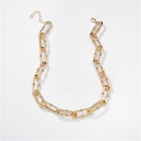 Fashion Environmental Protection Alloy Handmade Chain Mid-length Necklace Wholesale main image 4
