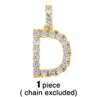 New 26 English Alphabet Necklaces Creative Jewelry Diamond Alphabet Necklace Wholesale sku image 3