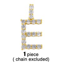 New 26 English Alphabet Necklaces Creative Jewelry Diamond Alphabet Necklace Wholesale sku image 4