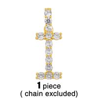 New 26 English Alphabet Necklaces Creative Jewelry Diamond Alphabet Necklace Wholesale sku image 8