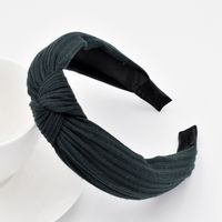 Wide-sided Knitted Striped Cross-knotted Headband Korean Fabric Simple Headband Wholesale sku image 15