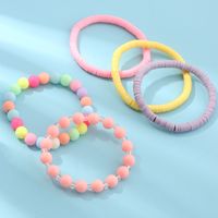 Koreanische Bonbonfarbe Perlen Kinder Armband Set Großhandel main image 3