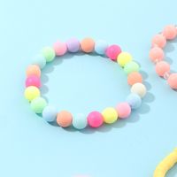 Koreanische Bonbonfarbe Perlen Kinder Armband Set Großhandel main image 4