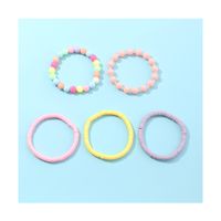Koreanische Bonbonfarbe Perlen Kinder Armband Set Großhandel main image 6
