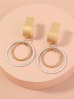 Fashion Double-layer Circle Creative Exaggerated Earlobe Earrings Wholesale main image 3