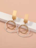 Fashion Double-layer Circle Creative Exaggerated Earlobe Earrings Wholesale main image 4