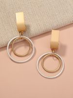 Fashion Double-layer Circle Creative Exaggerated Earlobe Earrings Wholesale main image 6